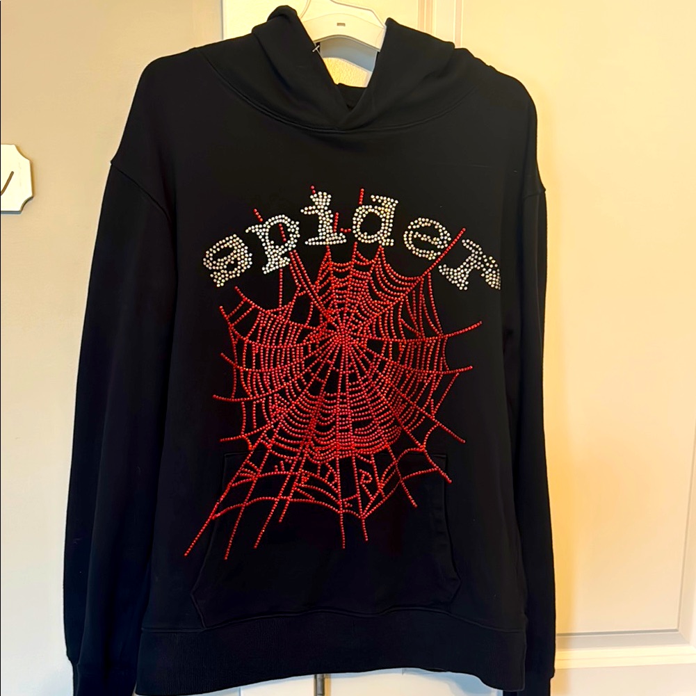 Black Spider Web Men's Sweater